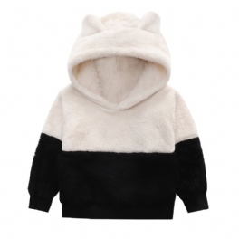 Barn Bebis Fleece Tjock Varm Dragkedja Hoodie Topp Vinter Nytt För Pojkar Flickor