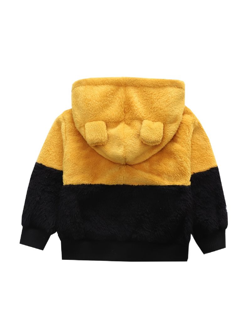 Barn Bebis Fleece Tjock Varm Dragkedja Hoodie Topp Vinter Nytt För Pojkar Flickor