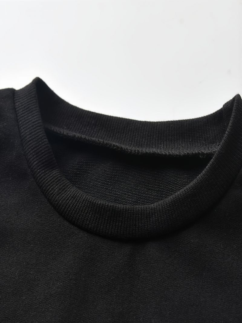 Höstvinter Pojkar Casual Bear Print Crew Neck Sweatshirt