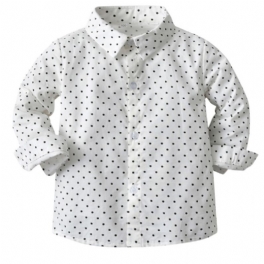2023 Höst Vinter Ny Polka Dot Lapel Långärmad T-shirt Cardigan