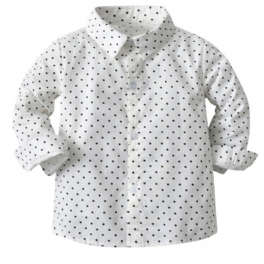 2023 Höst Vinter Ny Polka Dot Lapel Långärmad T-shirt Cardigan