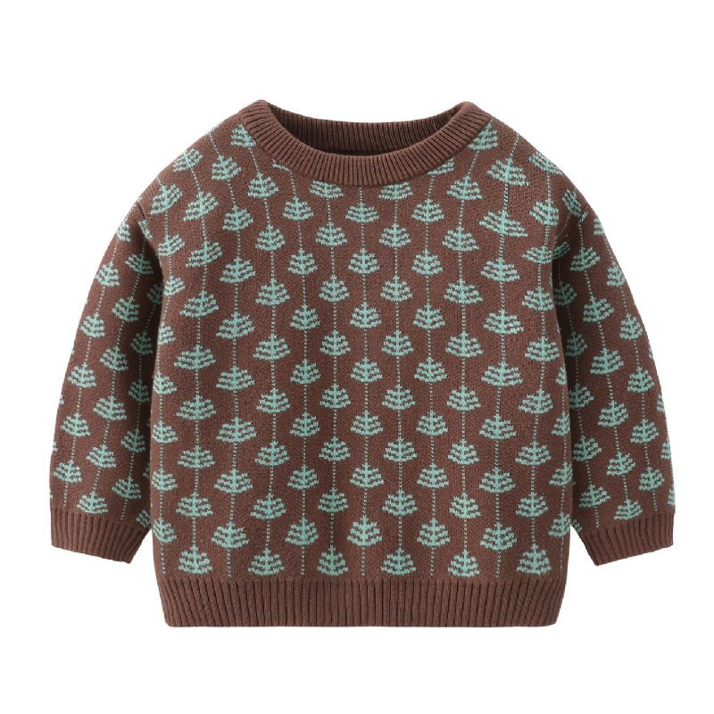 Bebis Pojkar Flickor Pullover Sweater Bebiskläder För Vintern