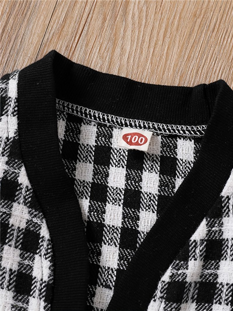 Småbarn Flickor Manchester Button Up Kjol