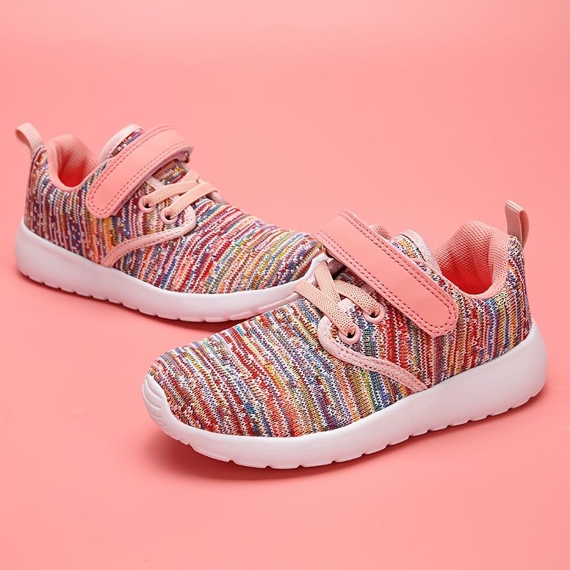 Sneakers Med Mjuk Sula För Flickor Lättviktsventilerande Halkfria Casual Skor
