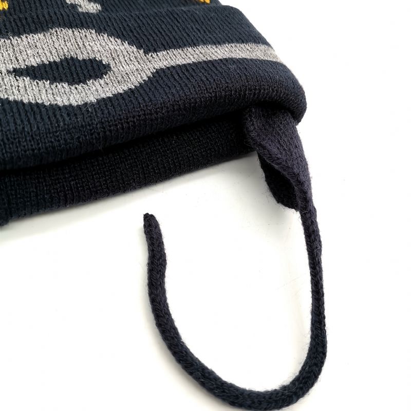 Höst Vinter Nya Barn Beanie Mössa Stickad Med Pom Pom