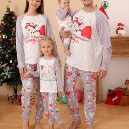 2023 Höst Vinter Nytt Pyjamasset För Pojkar Flickor Julfest