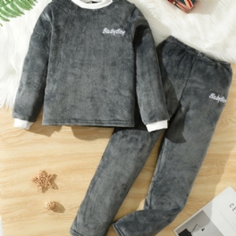 2st Ny Höst Vinter Pojkar & Flickor Barn Pyjamas Loungewear Långärmade Kostymer