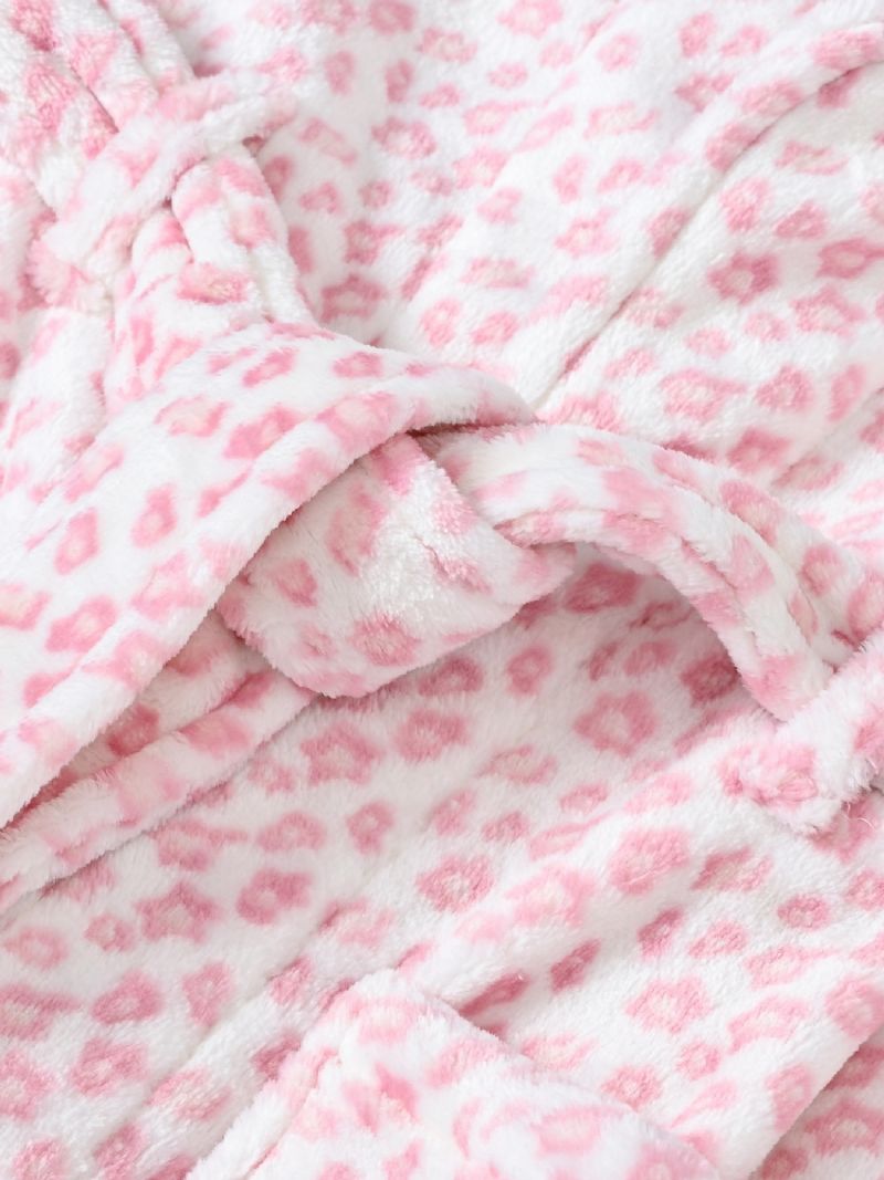 Barn Flickor Badrock Sovkläder Sleeper Robe Med Bälte Vinter Nya Barnkläder
