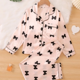 Flickor Långärmade Nattkläder & Byxor Pyjamasset Barnkläder