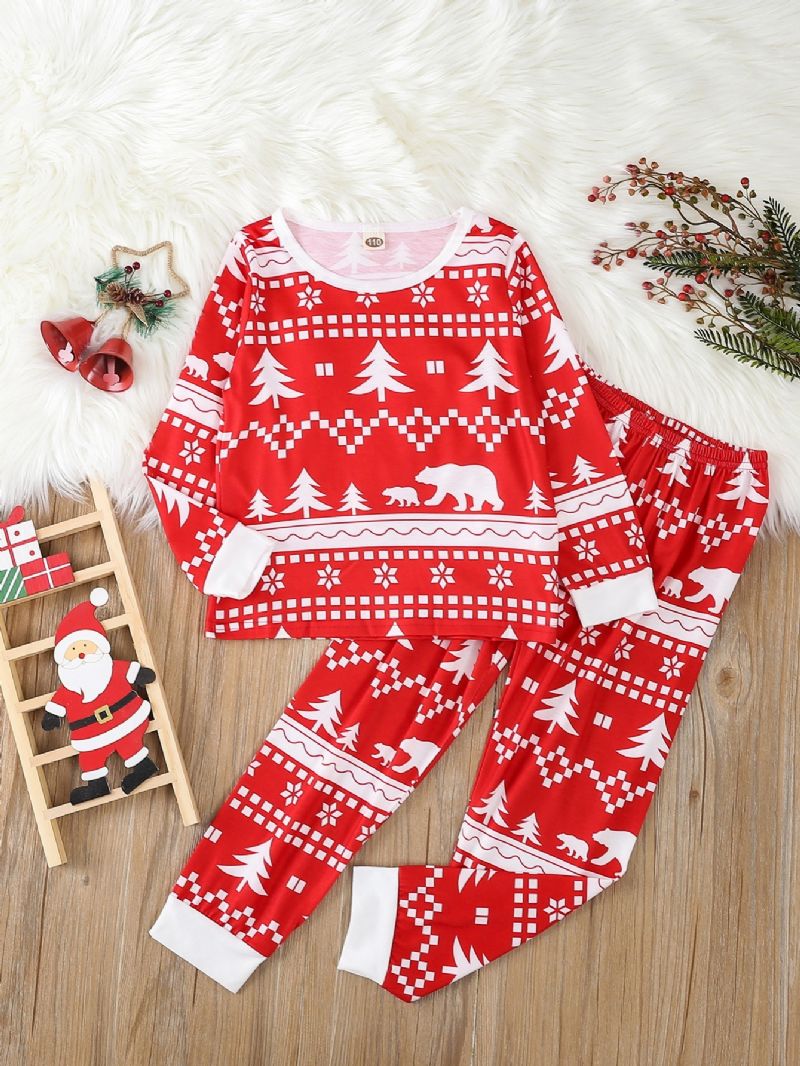 Jul Tvådelade Pyjamasset För Pojkar