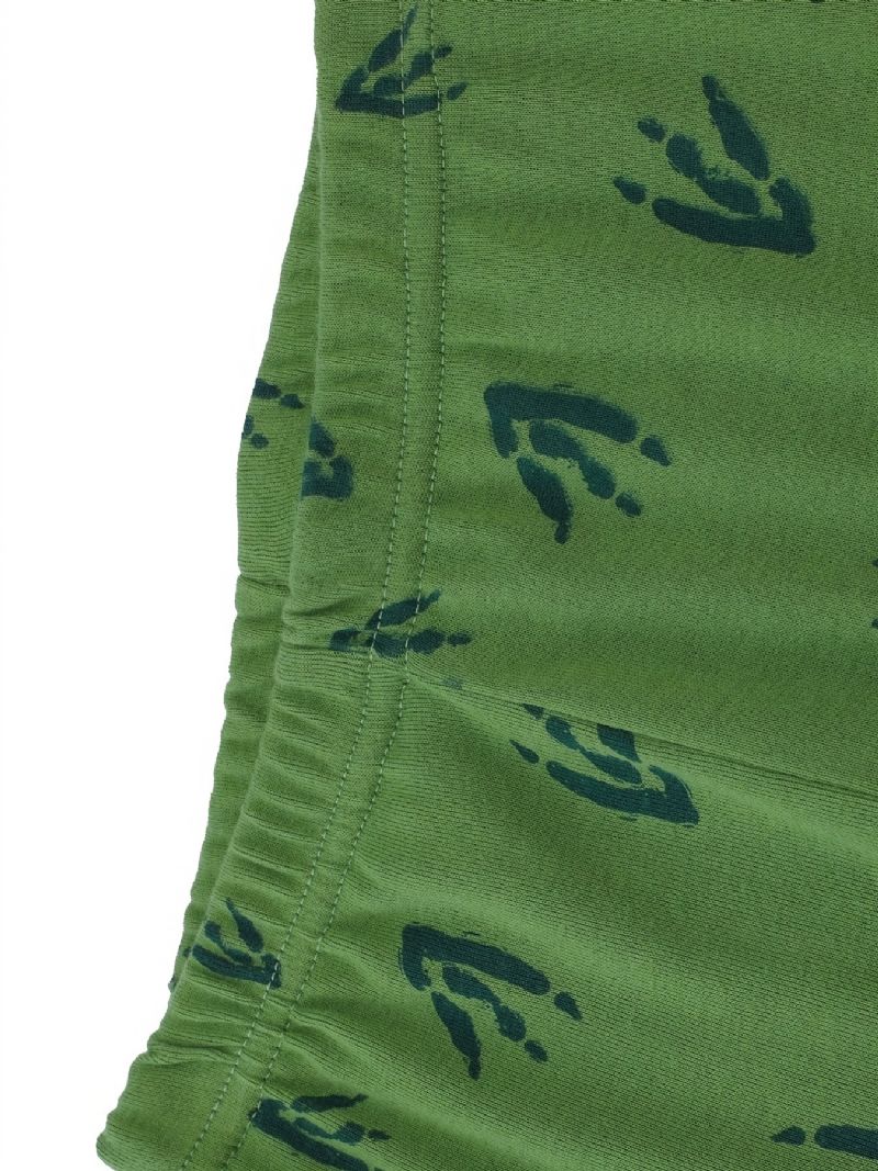Pojkar 2st Pyjamas Tecknad Dinosaur Jurassic Park Långärmad Bomullsdräkt