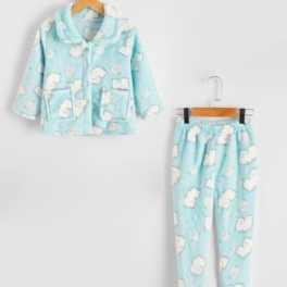 Pojkar Casual Home Print Pyjamas Set