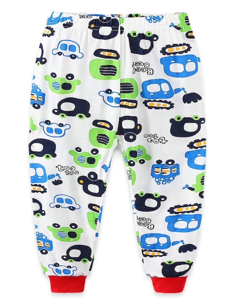 Småbarn Barn Pojkar Pyjamas Set Långärmad Top & Byxa Set