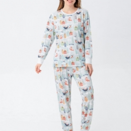 Sovkläder För Kvinnor Chirstama Family Pyjamas Set Bebis Pojkar Flickor Women's Men's Christmas Suit