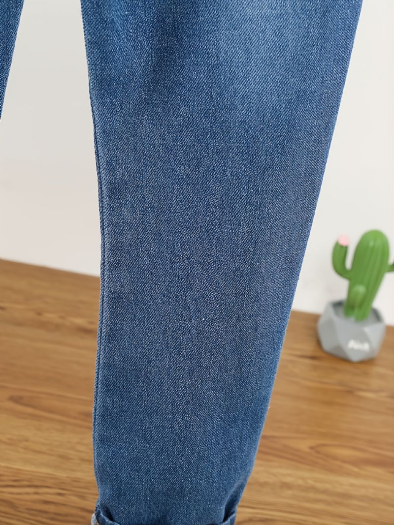 Bebis Flickor Distressed Ripped Casual Jeans