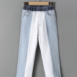 Flickor Casual Street Style Bomullssömmar Jeans För Vintern