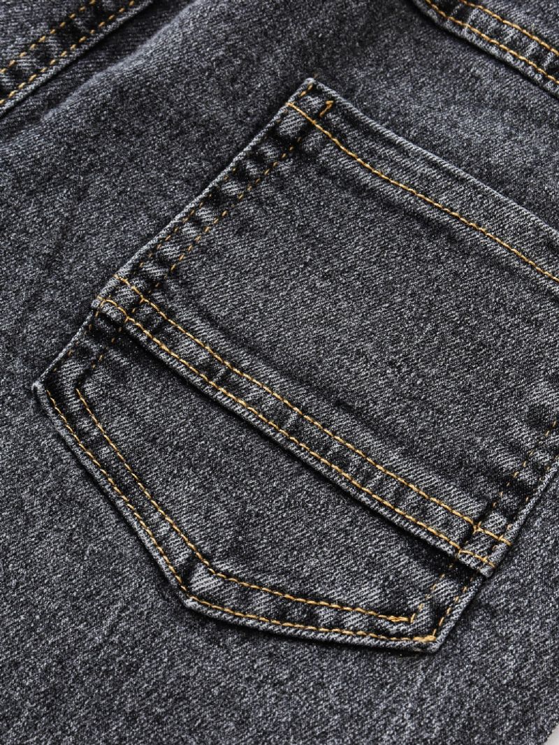 Jeans Med Brevtryck För Barn
