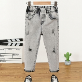 Mode Jeans För Pojkar För Höst/vinter
