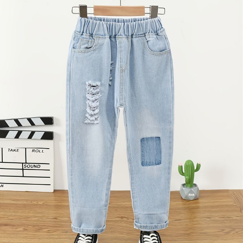 Mode Jeans För Pojkar För Höst/vinter