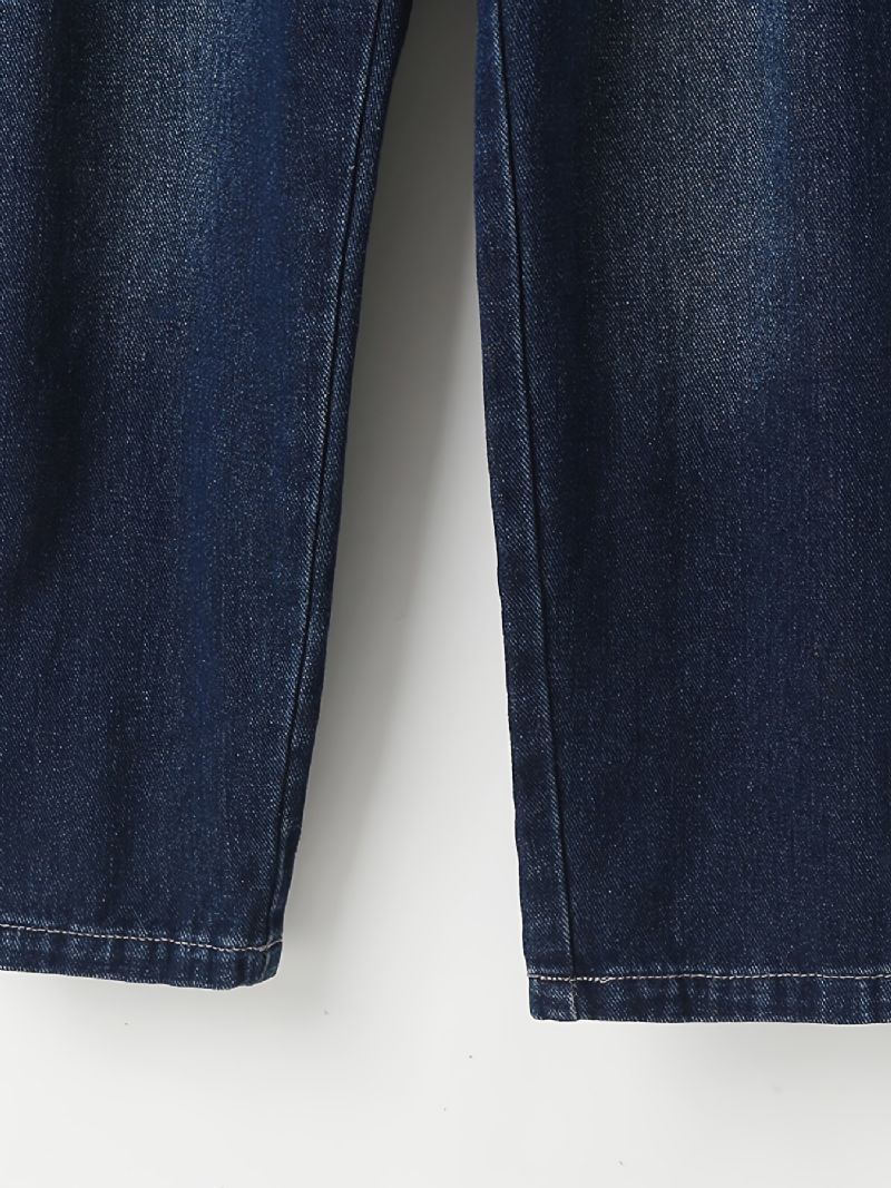 Pojkar Avsmalnande Jeans Med Resår I Midjan