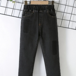Stretch Jeans För Pojkar Med Resår I Midjan Barnkläder