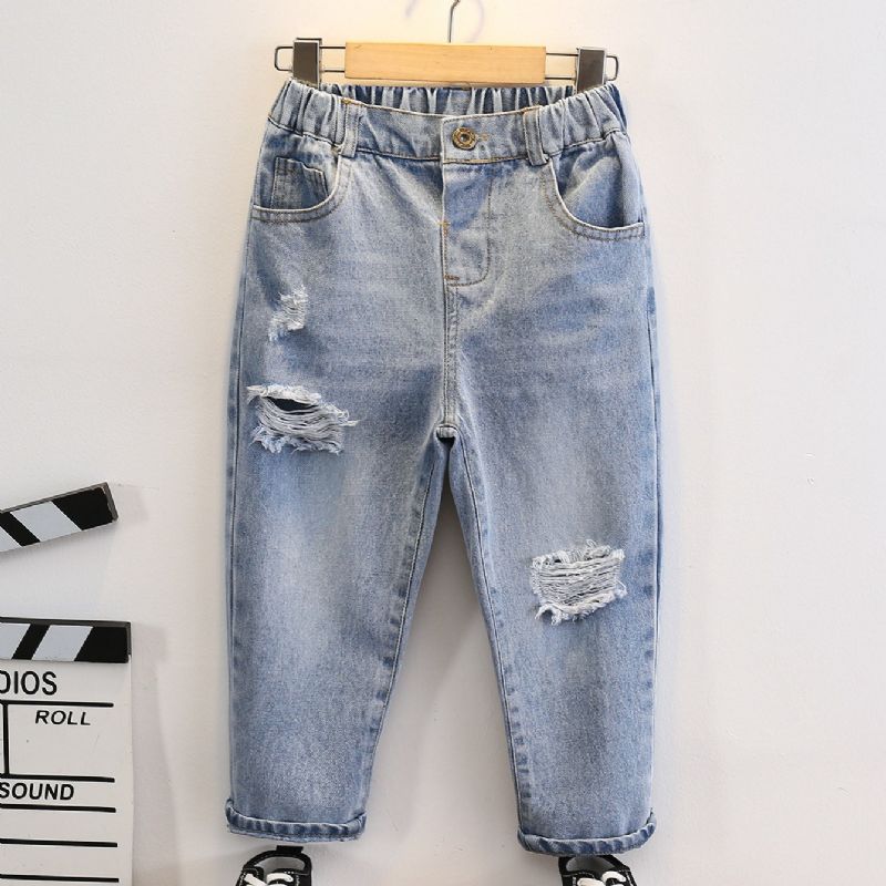 Toddler Pojkar Ripped Tapered Jeans