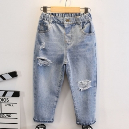 Toddler Pojkar Ripped Tapered Jeans
