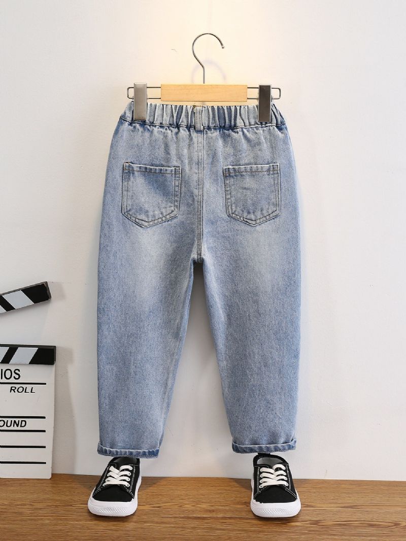Toddler Pojkar Ripped Tapered Jeans