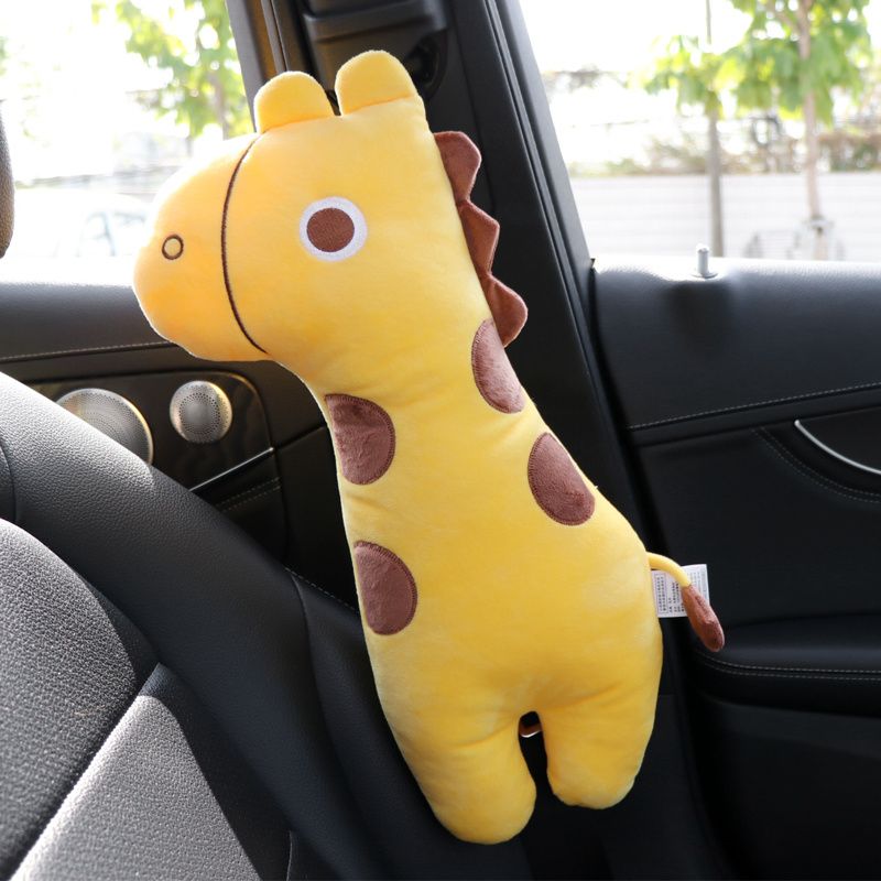 1 St Bilbältesskydd Söt Tecknad Giraff Dinosaur Unicorn Mjukt Axelskydd Barn Bilsäkerhet Säkerhetsbälte Kudde Biltillbehör