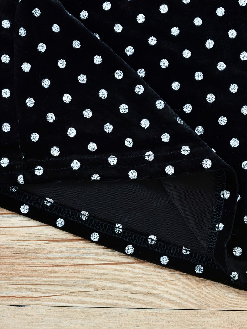 Flickor Casual Polka Dot Långärmad Topp