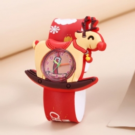 1 St Barn Silikon Christmas Deer Shape Watch