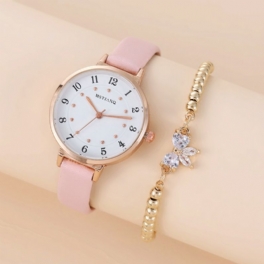 2st Flickor Pointer Watch + Armband Set