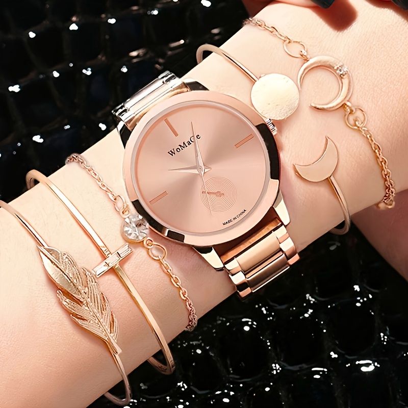 Alloy Flickor Watch Armband Set Fancy Damklockor Smycken Sofistikerad Snygg Damklocka