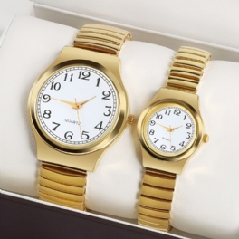 Par Golden Watches Ultra Thin Easy Reader Watch Jubileumspresenter Till Tjejer Fru Henne