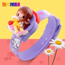 Skmei Watch For Flickor Barn Digital Lovely Cartoon Armbandsur Jam Tangan