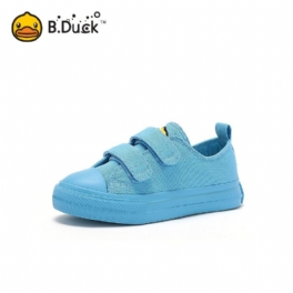 B.duck Pojkar Simple Solid Canvas Skor Casual Low Top Halkfri Tecknade Småbarnssneakers För Promenader