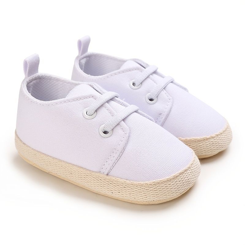 Bebis Pojkar Casual Enkla Canvas Skor Lättvikt Bekväma Sneakers