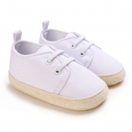 Bebis Pojkar Casual Enkla Canvas Skor Lättvikt Bekväma Sneakers