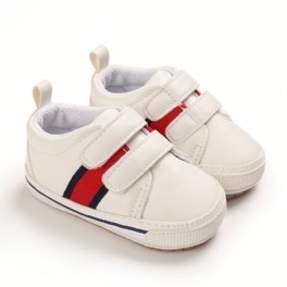 Bebis Pojkar Casual Randig Canvas Sneakers Halkfria Småbarnsskor För Promenader