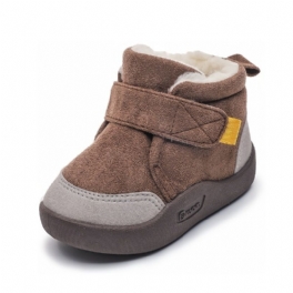 Bebis Pojkar Sneakers Med Mjuk Sulor Halkfria Fleeceskor För Småbarn Till Vintern Nyhet