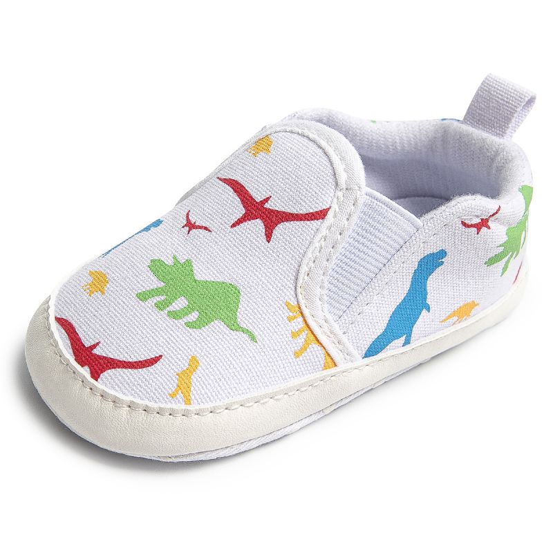 Bebis Småbarn Dinosaur Skor Slip On Andas Casual Sneakers Mjuk Sula