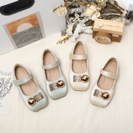 Tjejer Mjuksulor Anti-halk Mary Jane Flats Princess Dress Skor