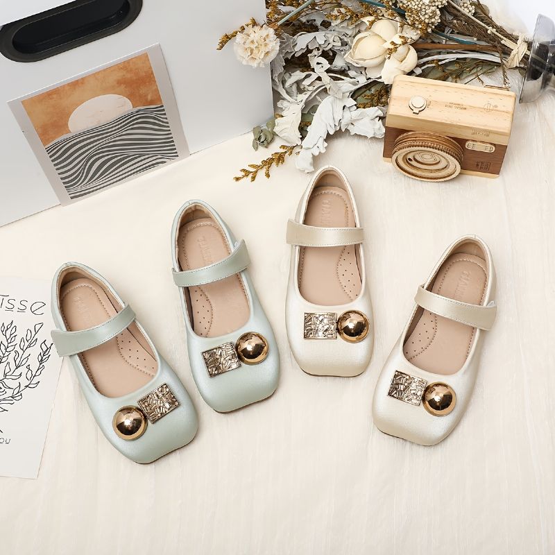 Tjejer Mjuksulor Anti-halk Mary Jane Flats Princess Dress Skor