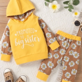 2 St Blommönster Brev Hooded Toddler Pojkar Set