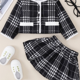 2st Bebis Flickor Casual Overkappa Kort Kjol Set