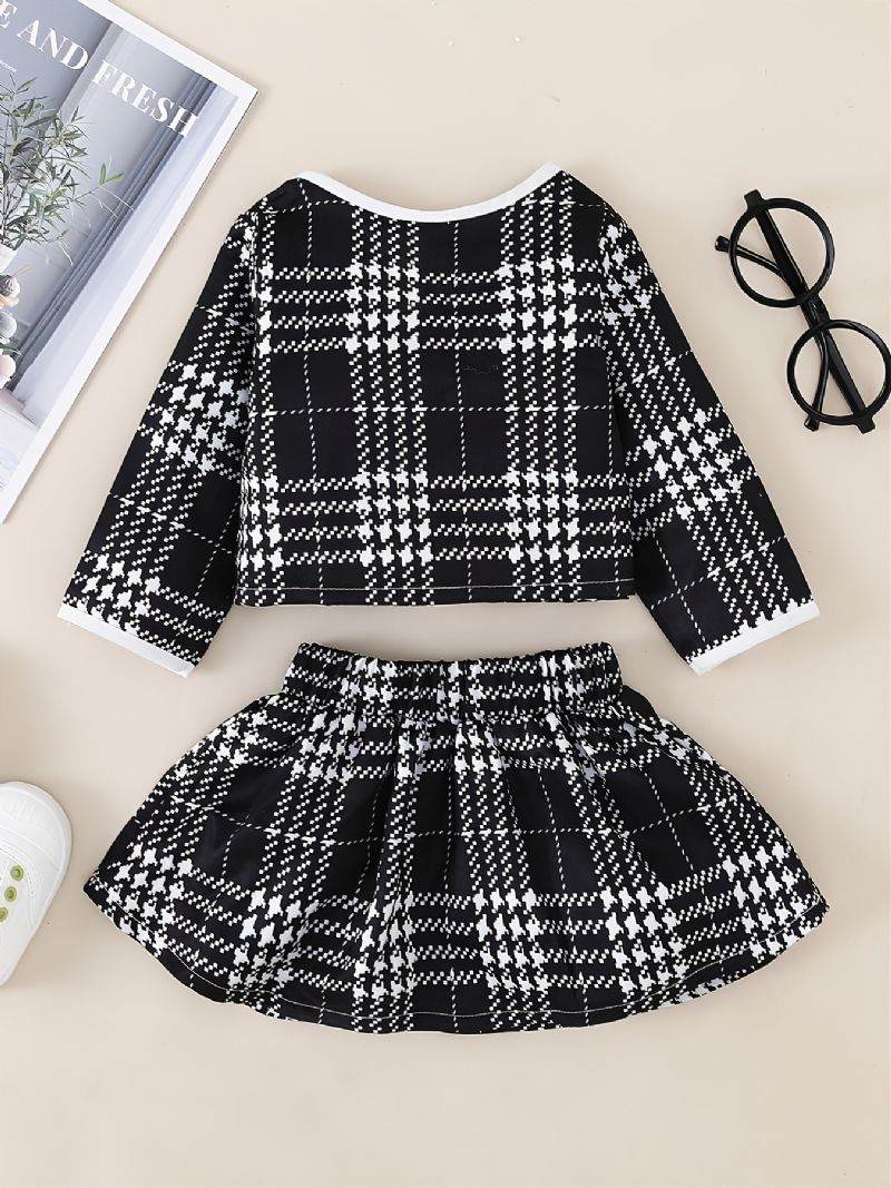 2st Bebis Flickor Casual Overkappa Kort Kjol Set