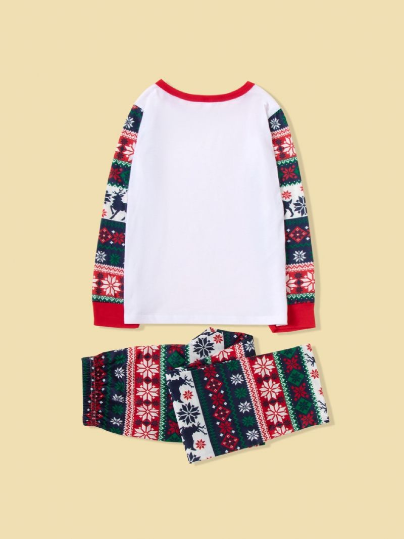 2st Ny Höst Vinter Pojkar & Flickor God Jul Långärmad Tryckt Pyjamas Loungewear Set