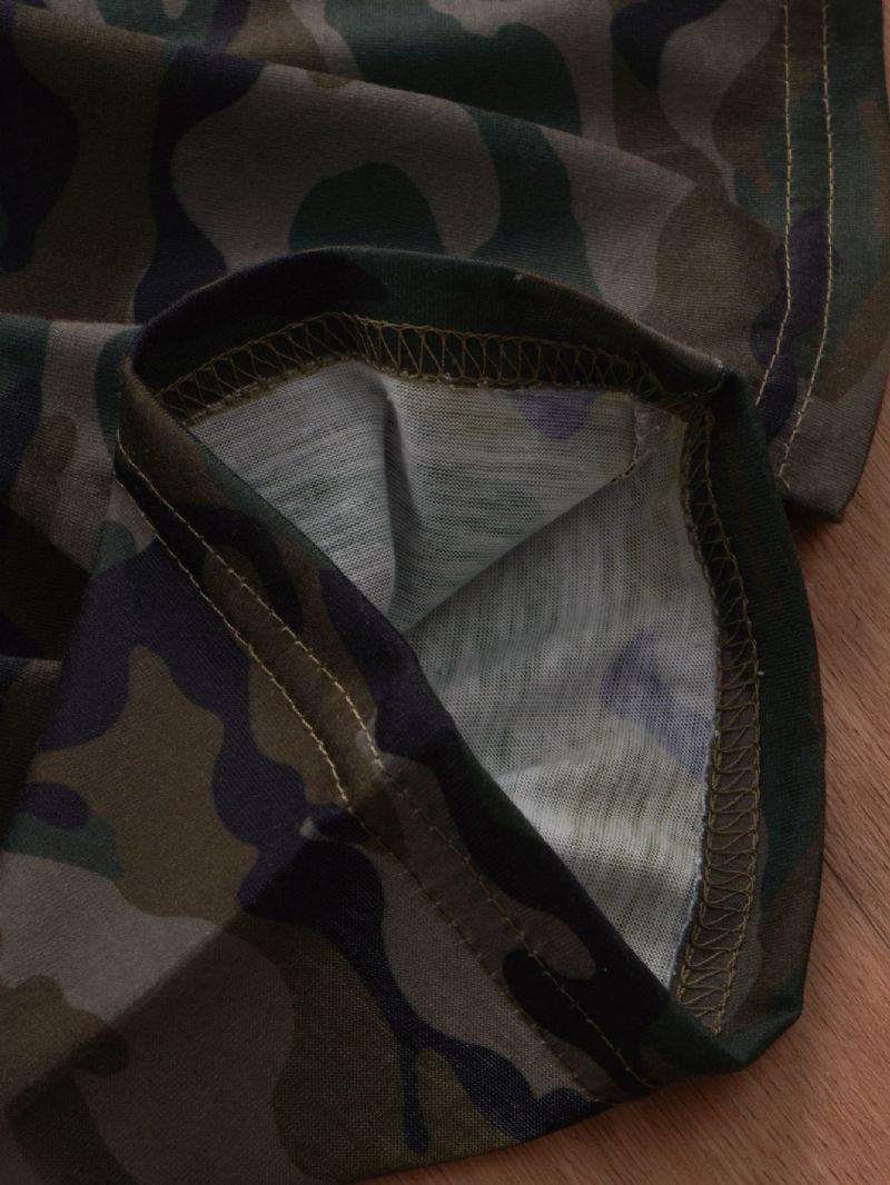 2st Pojkar Camo Print Ärmlös Casual Set