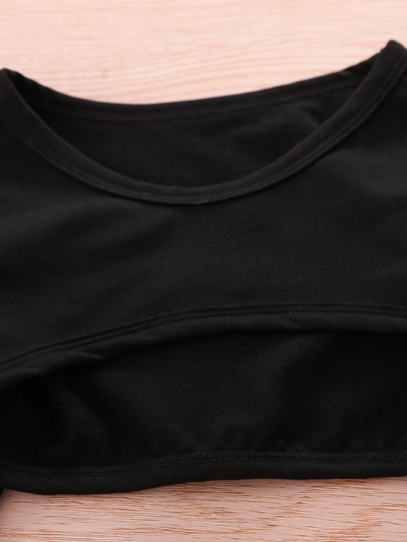 3 St Flickor Sports Trunkated Väst & Långärmad Sweatpants & Set