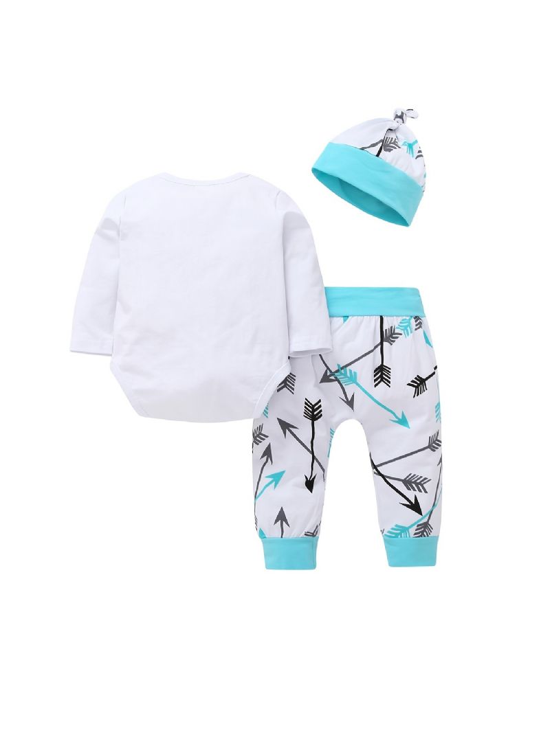 Bebis Pojkar Body & Matchande Byxor & Hatt Set